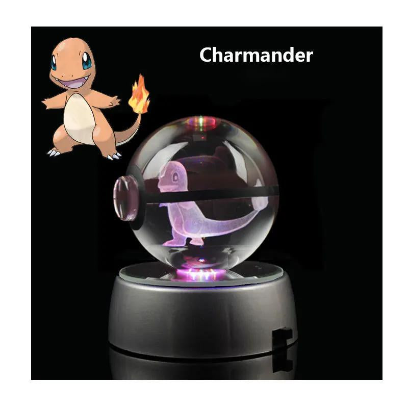 Pokemon Crystal Pokeball – Stunning Holographic Engraving, Perfect for Birthdays and Holidays!